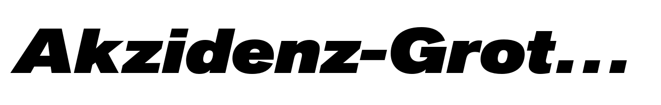 Akzidenz-Grotesk Next Extended Black Italic